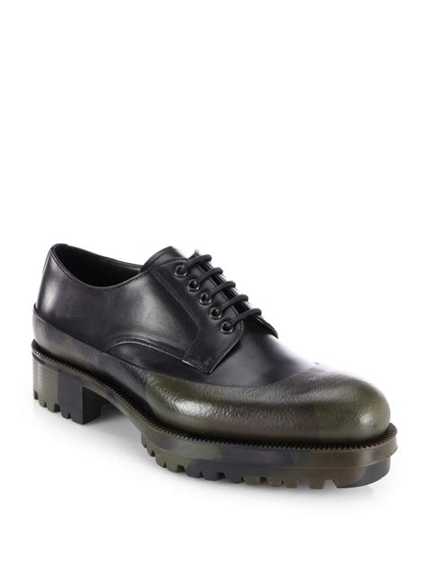 prada oxford platform black|Prada platform Oxford tobacco.